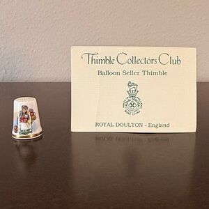 Royal Doulton Balloon Seller Thimble - Multicolor